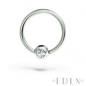 Ball Closure Ring with Press Fit Gem