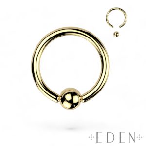 Gold Ball Closure Rings