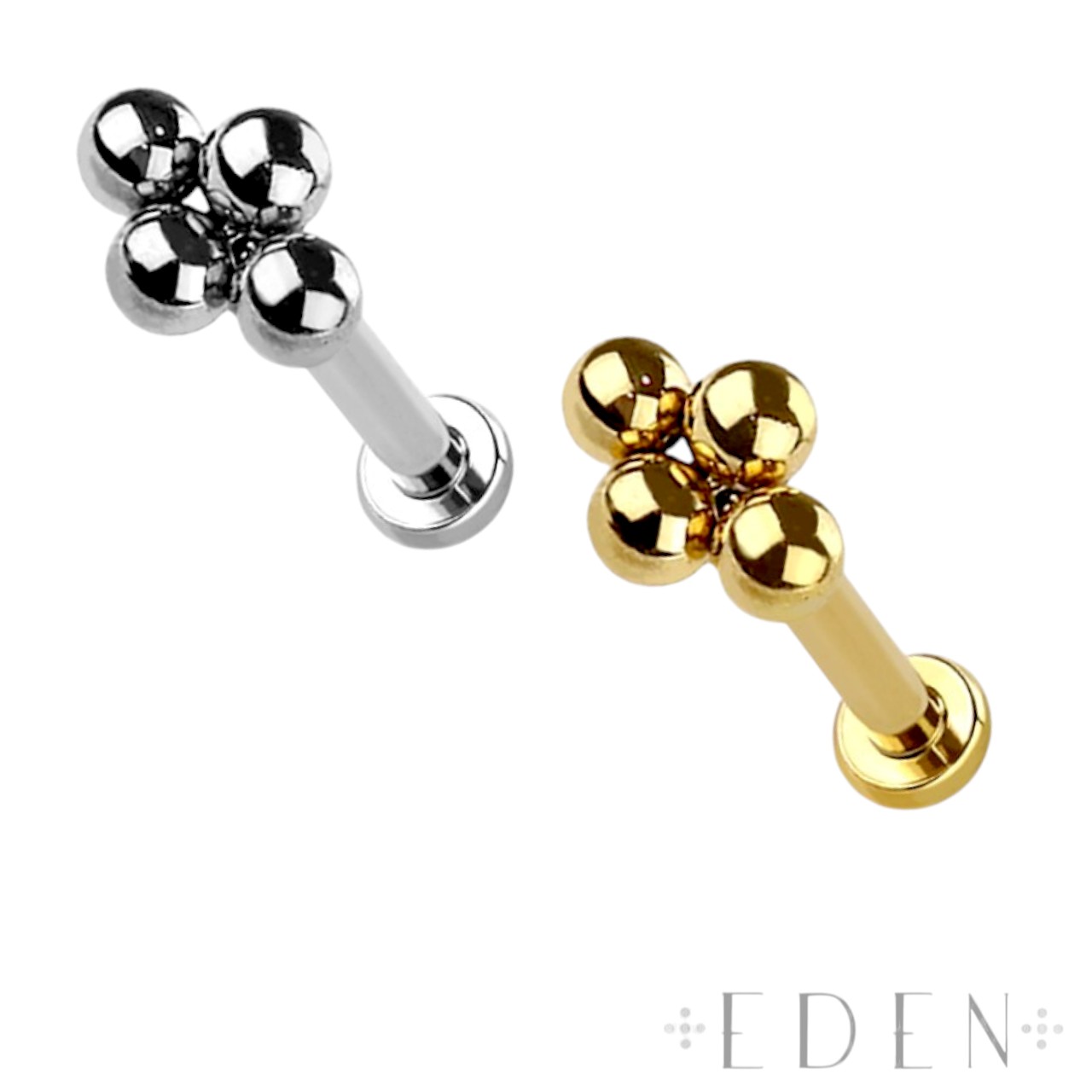 Four Beaded Balls Labret