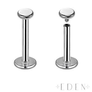 Titanium Flat Round Disc Top Labrets