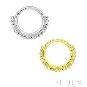 Beaded Hinged Segment Rings