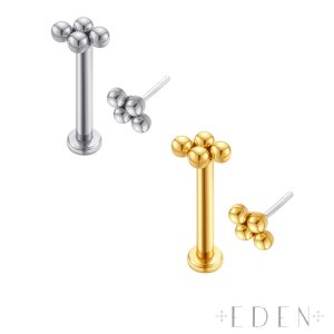 Titanium Four Beaded Balls Labret